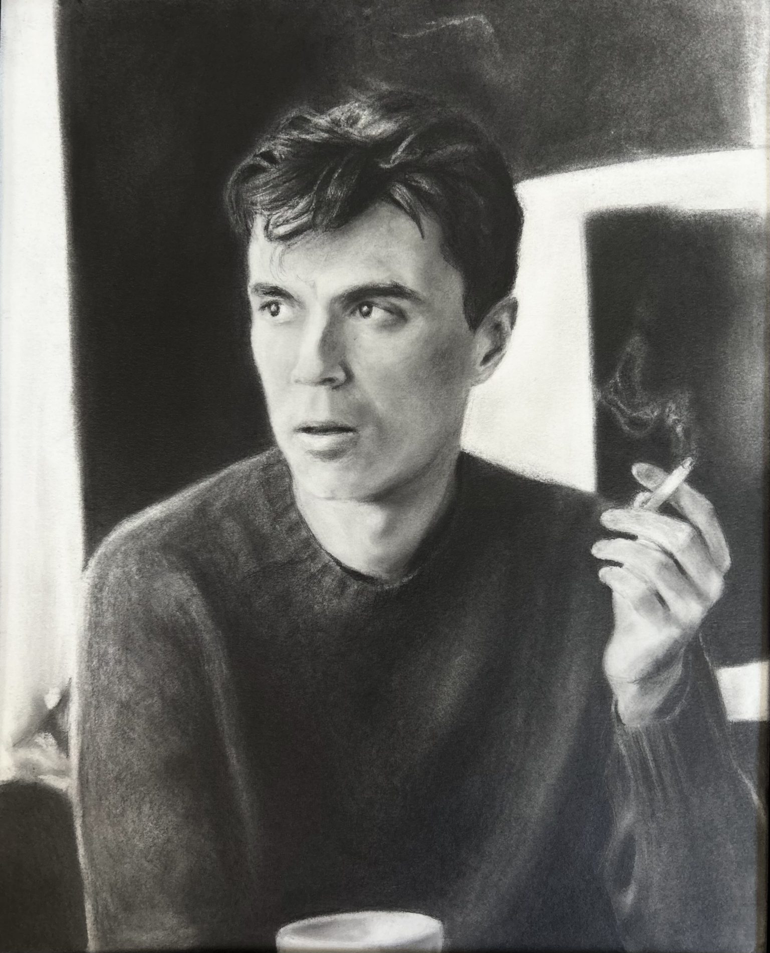 David Byrne Pencil Drawing