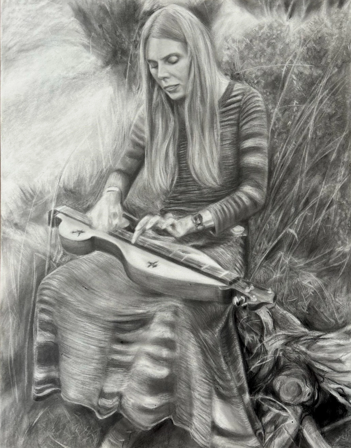 Joni Mitchell Pencil Drawing
