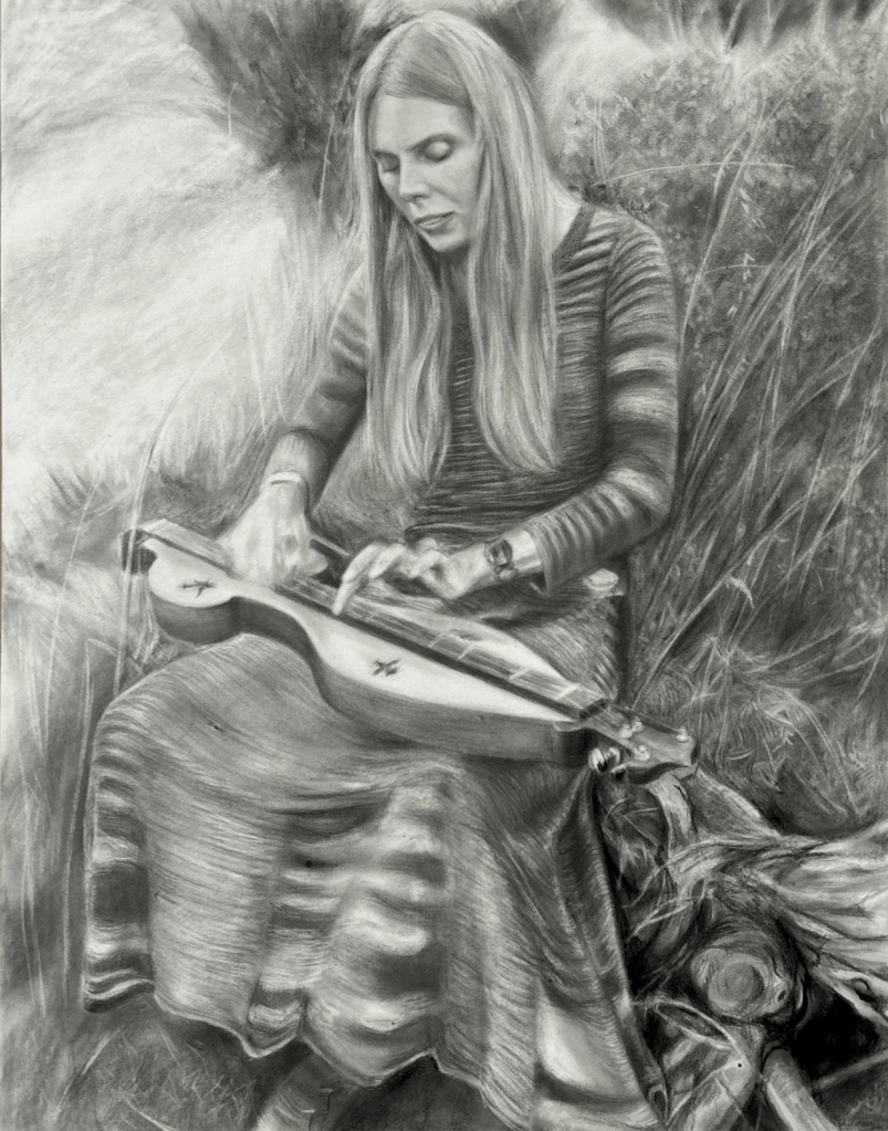 Joni Mitchell Pencil Drawing