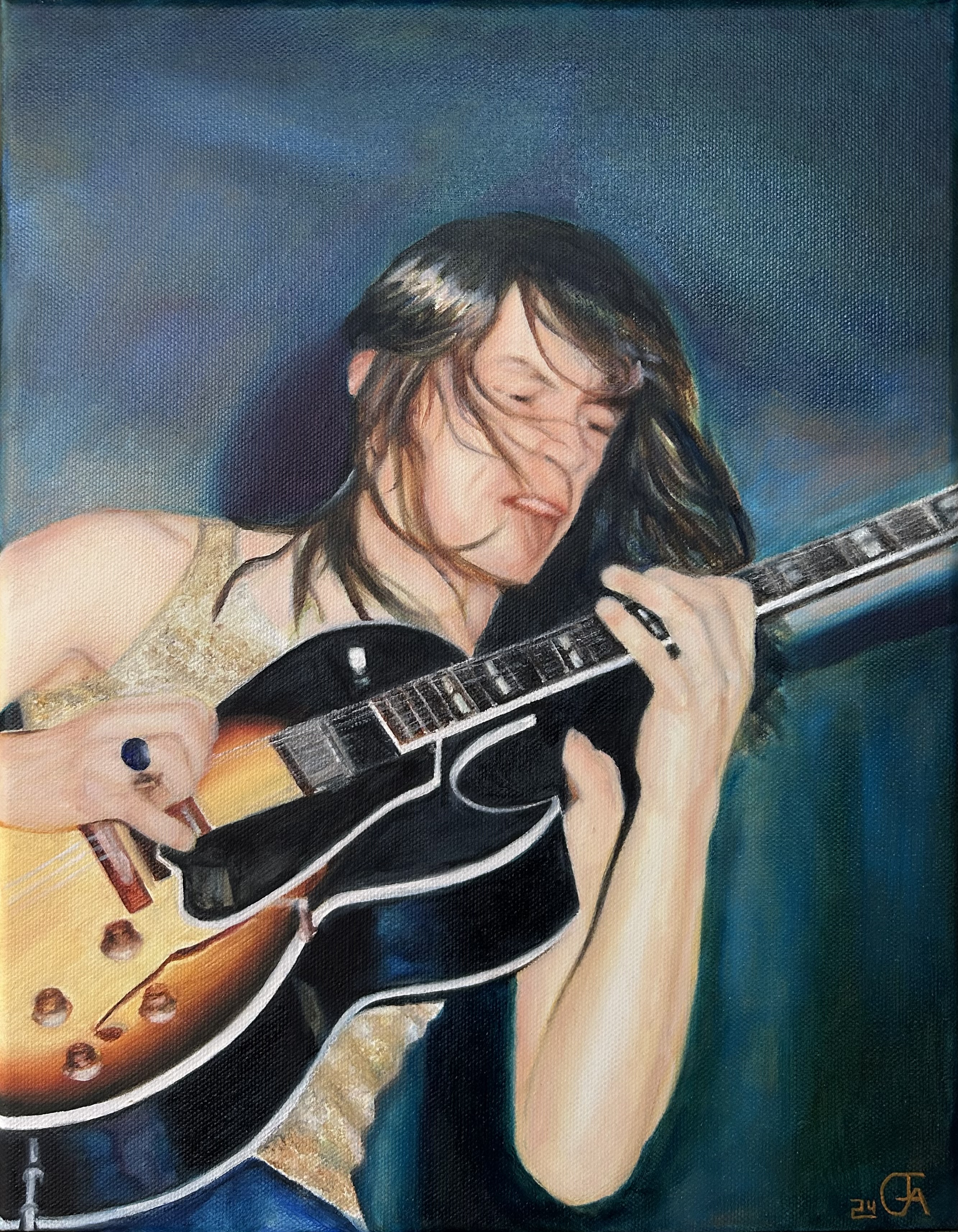 Steve Howe Oil Painting